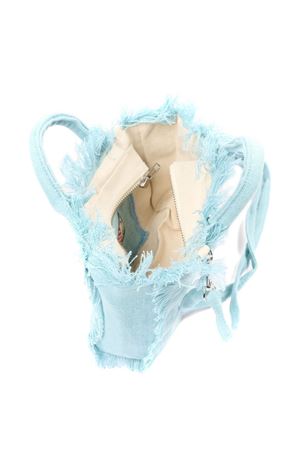 Borsa Vanity Mini in lino celeste SAINT BARTH KIDS | VAMI00800555L